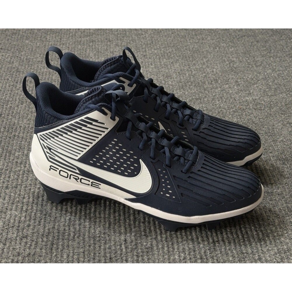 Nike Force Savage Pro 3 Mid Football Cleats Men Size 14 Blue White DA5453-400